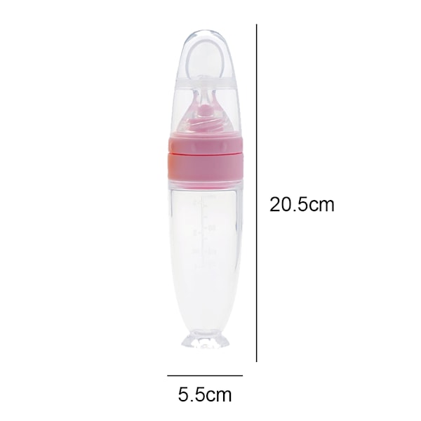 Squeeze Frisk Fruktmater | Kornmatingsflaske for Pure, Fast Mat, Smoothie