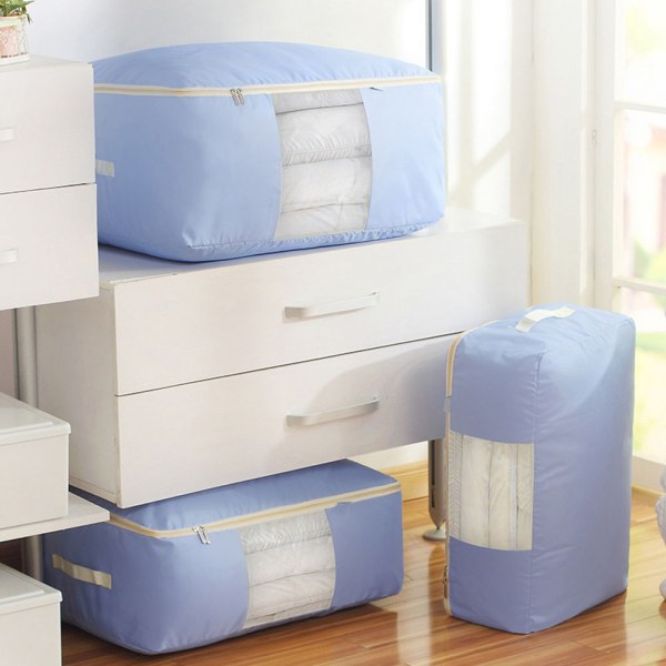 Stor Quilt Sängkläder Förvaringsväska Tyg Organizer Garderobsutrymme