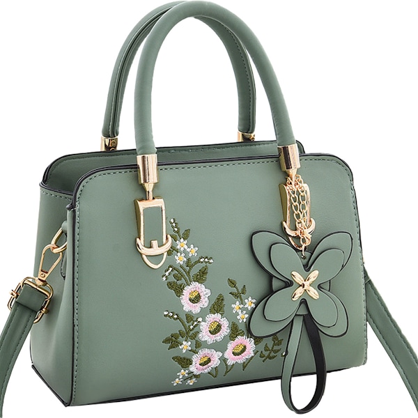 Crossbody-väskor för kvinnor, trendiga handväskor, crossbody och handväskor för damer, läderhandtag, axelväskor, små toteväskor