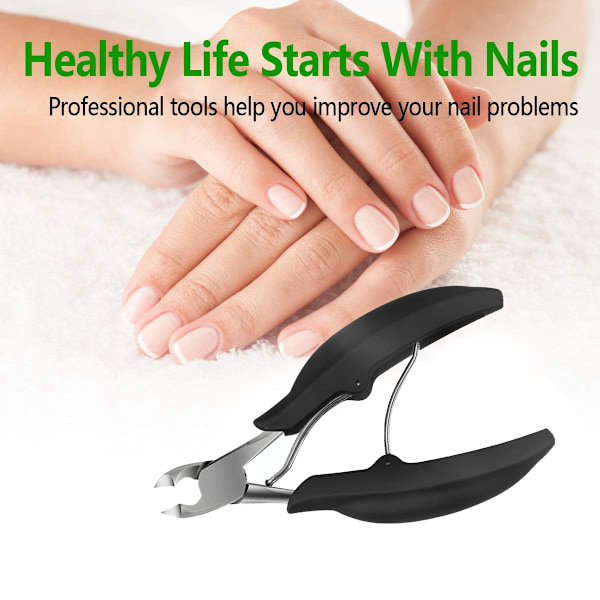 Fotvårdare Nagelklippare, Inväxta eller Tjocka Nagelklippare för Män & Seniorer, Pedikyrklippare Nagelklippare Verktyg