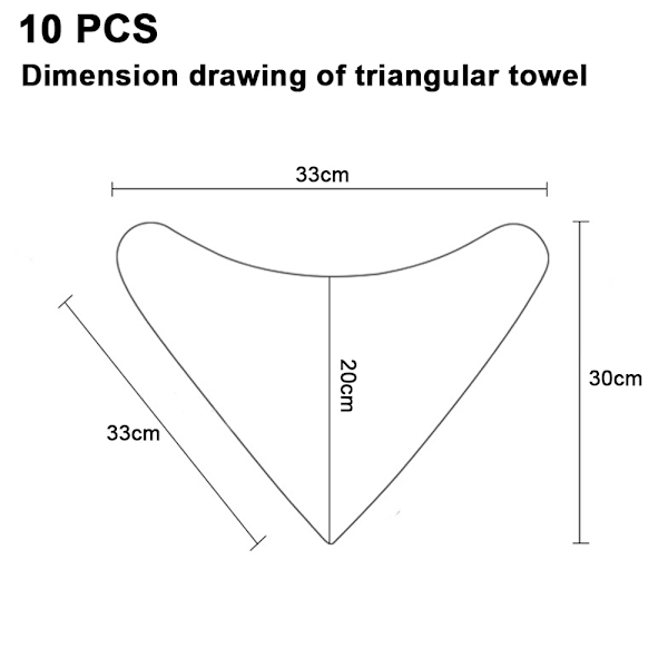 Baby Bandana Drool Bibs 10-pack - Spädbarnshaklappar för Pojkar, Flickor, Unisex för Tandsprickning och Dregling