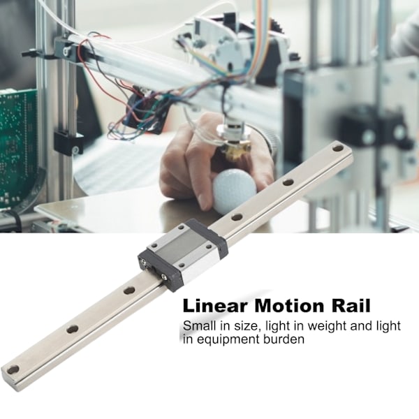 MGN15C Lineær Skinneføring Leje Stål Lineær Glidebane til 3D Printere CNC Maskine 250mm