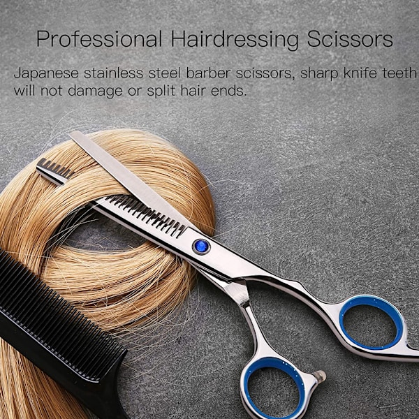 Hårklippesaks 6 tommer Hårklippings Razor Saks Profesjonell Salong Barber Hårklippesaks