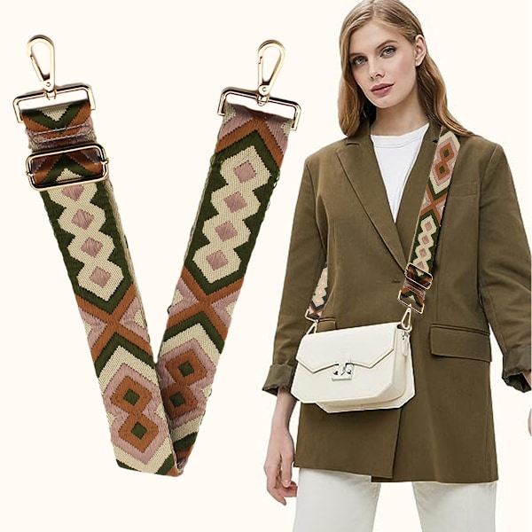5 cm bred axelrem för väska, ersättningsrem, crossbody-väska, handväska, axelrem, justerbar 80-130 cm