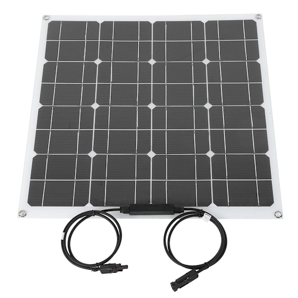 50W 18V Utendørs Monokrystallinsk Solcellepanelsett Fleksibelt Solcellepanel