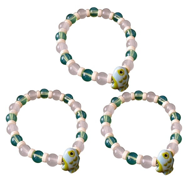 3 st söta Macaron armband ring stjärna fyrkant för att accessorize handled