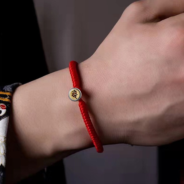 Handgjord vävd strängarmband handledsband | Justerbart unisex vänskapsband för män kvinnor rött rep armband