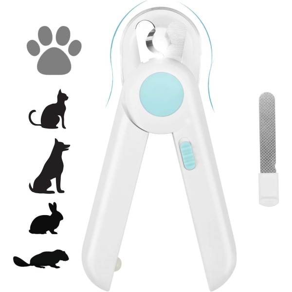 Cat Dog Nagelklippare och Trimmer, Pet Nagelklippare med LED
