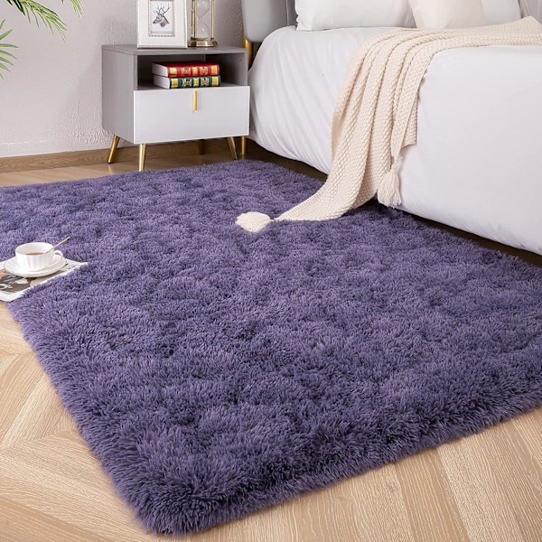 Mjuka och fluffiga mattor för sovrum, barnrum, plysch, luddiga barnrumsmattor, fluffiga mattor för pojkar och flickor, college-sovsal, luddiga mattor, vardagsrum, hem