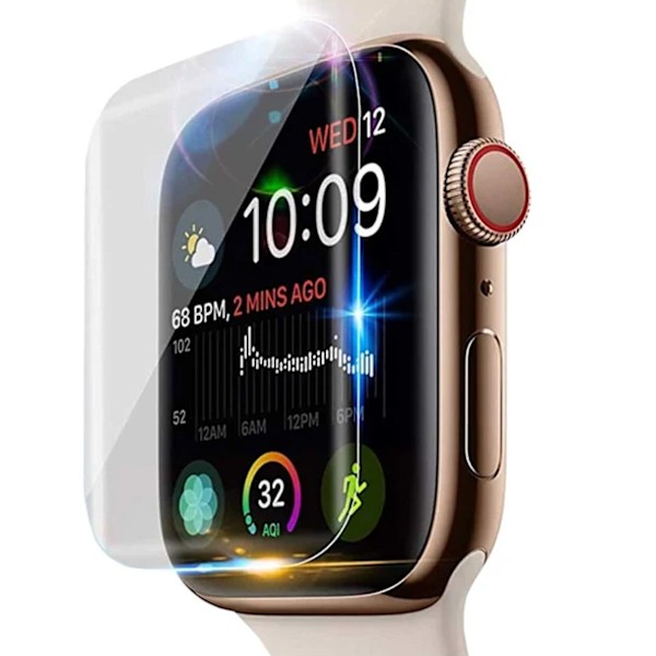 Apple Watch 7/8 45mm Näytönsuoja Kokonaan peittävä läpinäkyvä