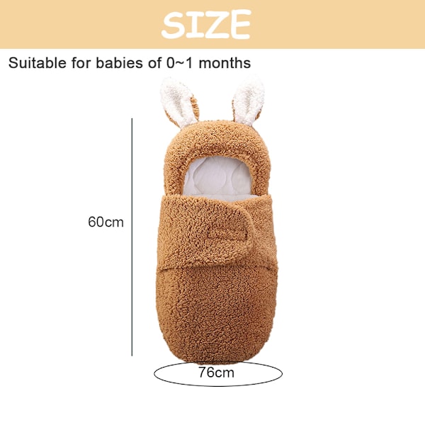 Nyfödd Mottagningsfilt Baby Sovfilt Swaddle
