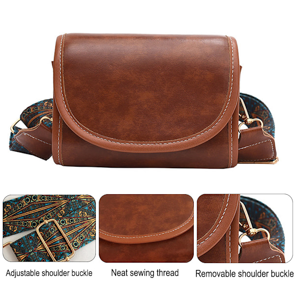 Crossbody-tasker til kvinder - Flap Saddle Taske-stil