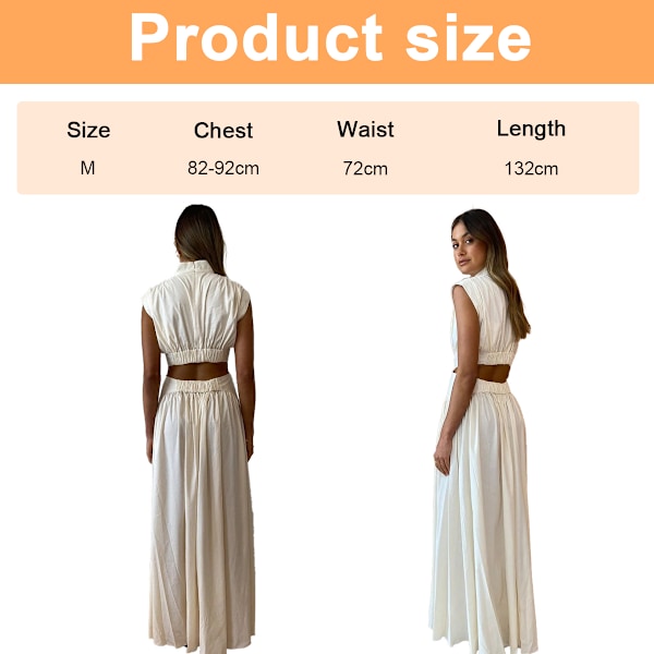 Kvindes Plettet Maxi Kjole Mock Neck Udsnit Lang Flydende Kjole Elegant Cocktail Party Formel Kjole