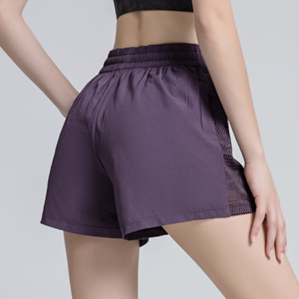 Damshorts för träning, vandring, löpning, avslappnad användning med fickor