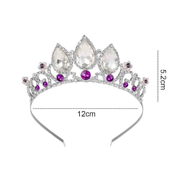 Krone Tiara for Kvinner Jenter Prinsesse Dronning Hodebånd for Kvinner Dekorasjon