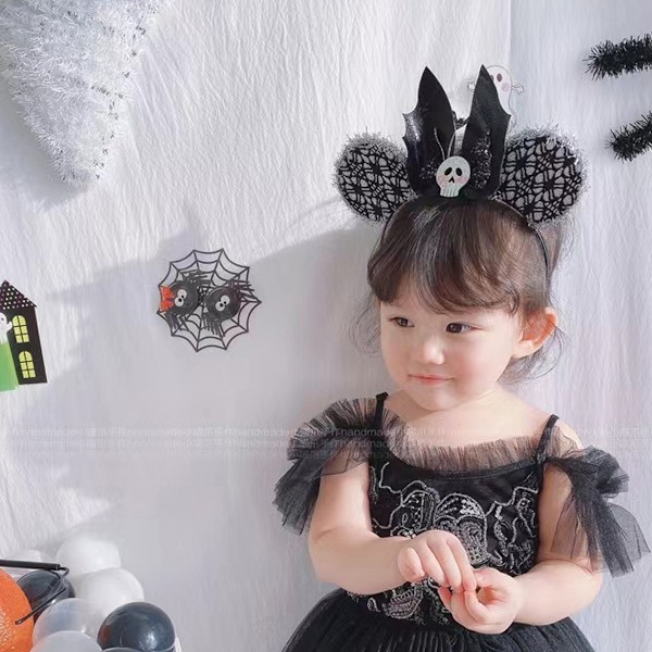 Halloween Pandebånd med Græskar-Sløjfe Design - Hårbånd til Halloweenfest