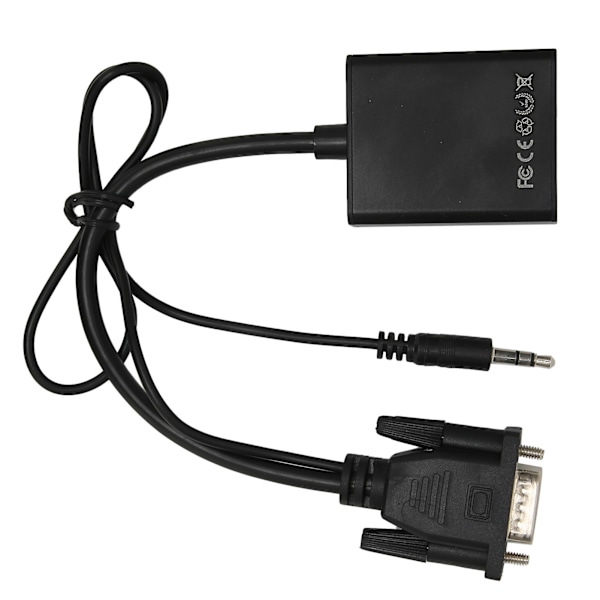 Ljudkonverterare VGA till HDMI-signalomvandlingsadapter
