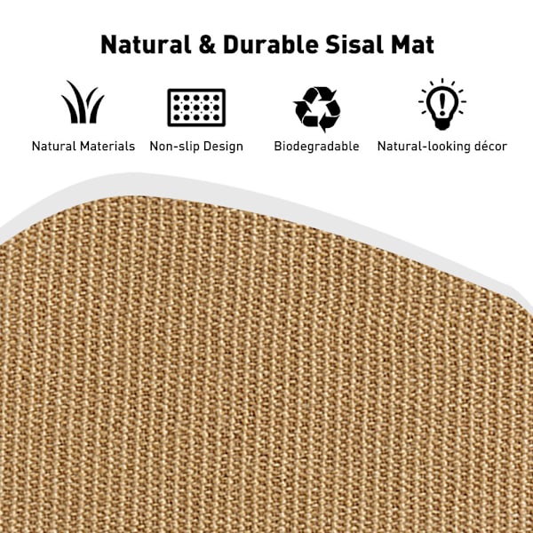 Kissan naarmuuntamattomat luonnollinen sisal-kissan naarmuuntamattomat matto