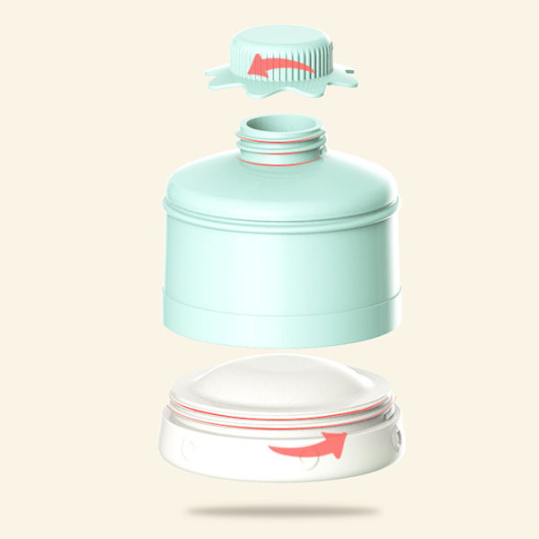 Baby Mælkepulver Formel Dispenser, Stabelbar Formel Dispenser Beholder Mixie Flaske til Rejser