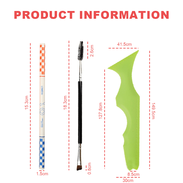 Långvarig Eyelinerpennor Set Vattentät Eyelinerpenna, Svart Ögonmakeup Brun Ögonbrynspenna Långvarig Smudge Proof Eyelinerstämpelverktyg Ögonbryn