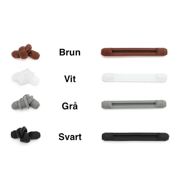 Anti-Slip, Glasögon, Silikon Brun