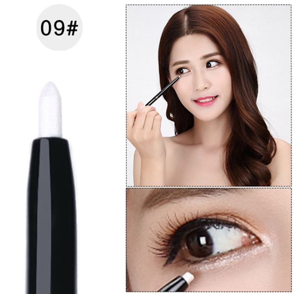 Penn eyeliner, geleyelinerpenna för ögonmakeup, vattentät, smetfri, långvarig med ultrafint spets