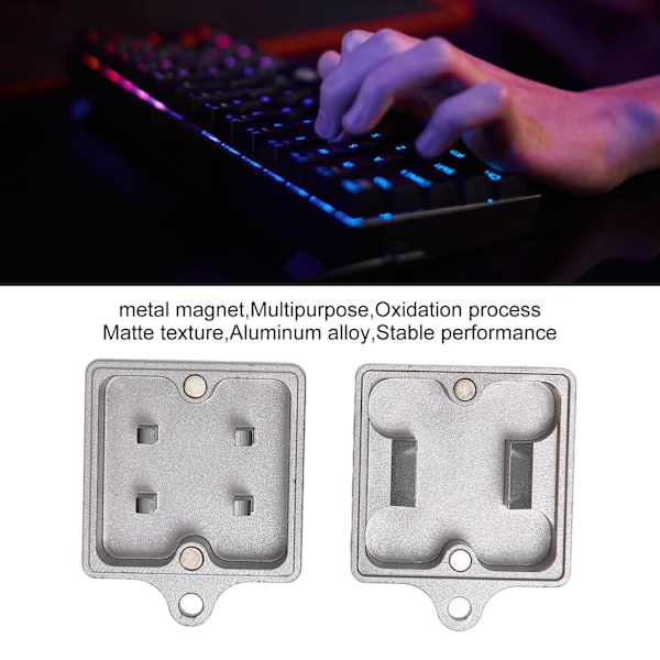 Tangentbordsbrytareöppnare för Cherry MX för Kailh för Outemu för Gateron Mekaniskt Tangentbord Metallmagnet Matt Brytareöppnare Grå