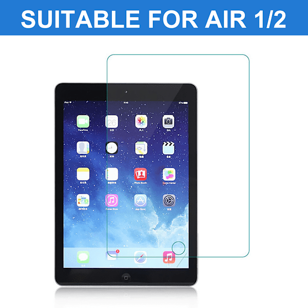 2 läpinäkyvää näytönsuojaa, jotka sopivat iPad Air 1/2/9,7 tuumaa