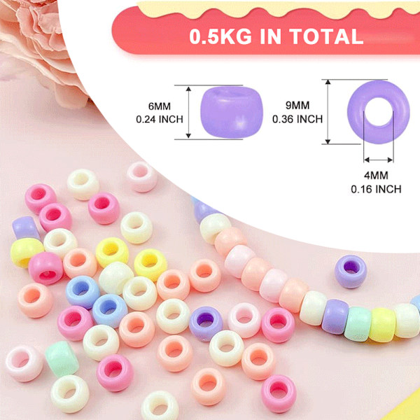 Moniväriset helmet pyöreät sekoitetut 6 x 9mm, rannekkeiden, kaulakorujen ja korujen valmistukseen, koulutaiteeseen ja käsitöihin