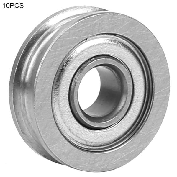 10 stk Stål U-spor Sporingslager for Høy Presisjonsutstyr U604ZZ 4*12*4mm