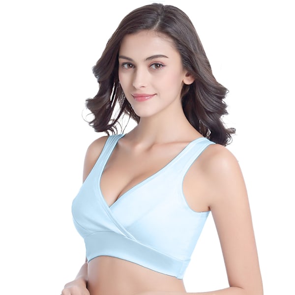 Maternity Undertøy Vest-stil uten spiler, kryss-amming BH, komfortabel amme-søvn-BH