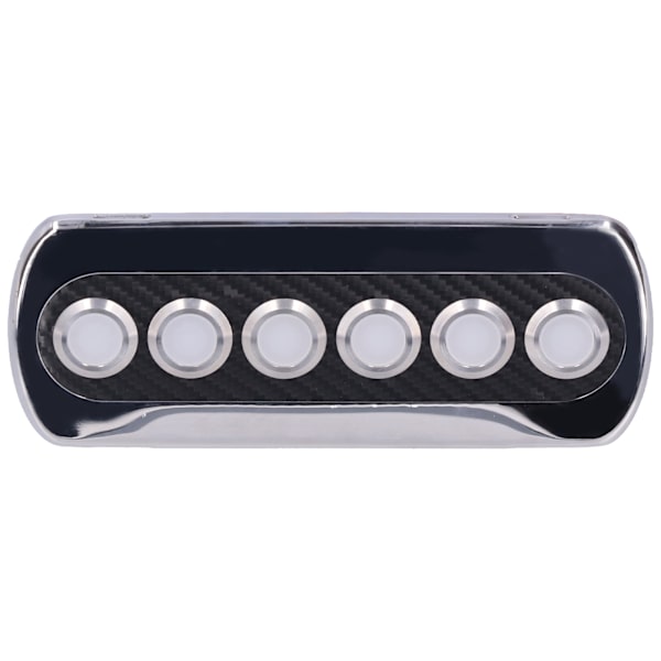 12V 20A Karbonfiberbryter IP66 Panel Trykknapp Blå Rød LED Modifisering for Yacht RV