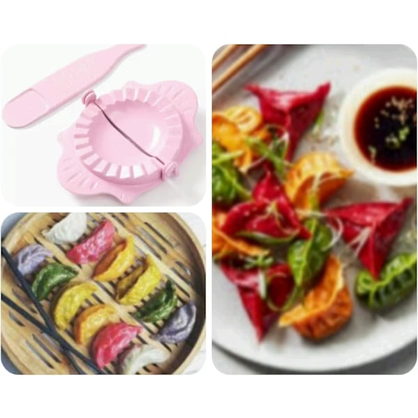Dumpling Maker – Set med form och sked – Multipurpose Dumpling Press för Ravioli, Empanadas, , Pajer, Pierogi – Degpress för