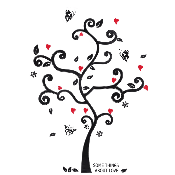 Gör-det-själv-väggklistermärke Träd avtagbar dekal Hem Vardagsrum Sovrum