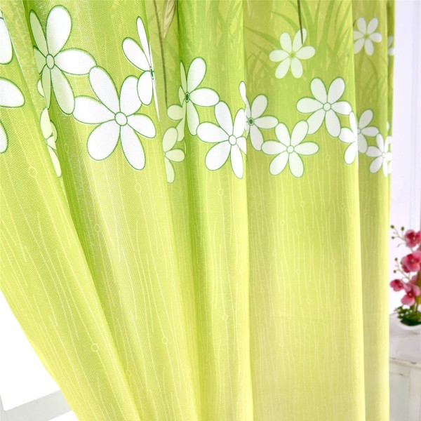 Sydostasiatisk stil printed tulpankort gardin