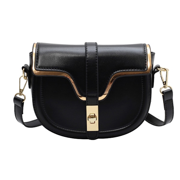 Naisten olkalaukku Retro Snap Sling Käsilaukku Satchel-laukku irrotettavalla nahkaremmillä naiselle
