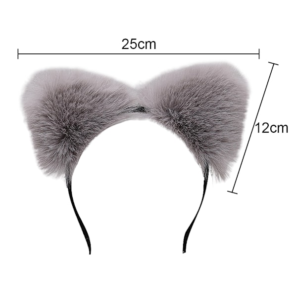 Flicköron Hårband för Flickor och Kvinnor, Fluffigt Sött Pälsliknande Hårband för Julfest