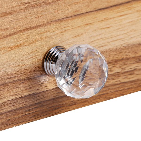 16 st/förpackning 30 mm klara kristallklotformade glasknoppar för skåp, lådor och dörrar - populära