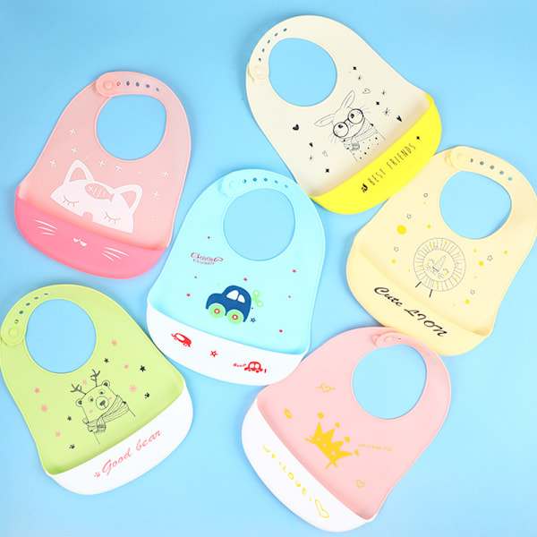 Baby Silikon Smekke Baby Rislomme Vanntett Smekke