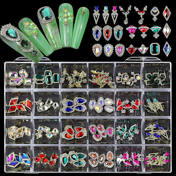 Nagelkonst Rhinestone Set, Professionella Rhinestones för Nageldekoration