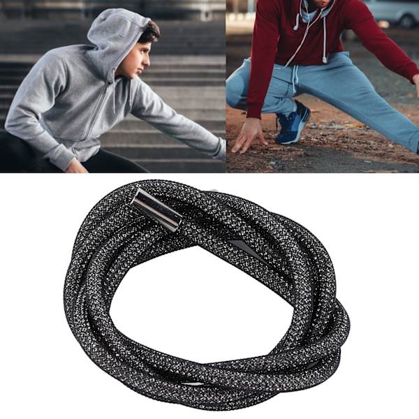 Rhinestone-band 6mm Bredd Glittrande Dekorativ Snöre Trim Tillbehör för Skor Kläder Svart Nät Vit Rhinestones 138cm Längd