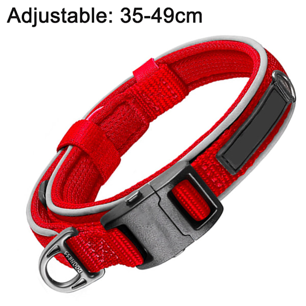 Klassiskt bekvämt hundhalsband Högkvalitativt nylon neopren vadderat hundhalsband för liten storlek