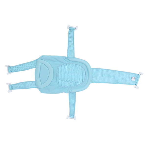 Baby Badekarsete Støtte Nett Badekar Sling Dusj Mesh Badevugge Ringer For Badekar （Lyseblå）