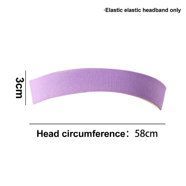 7 st Wig Elastic Band för Edges Hårkantborste och Kam Mjuk Kantband Justerbar Wig Kantband Elastiskt Band