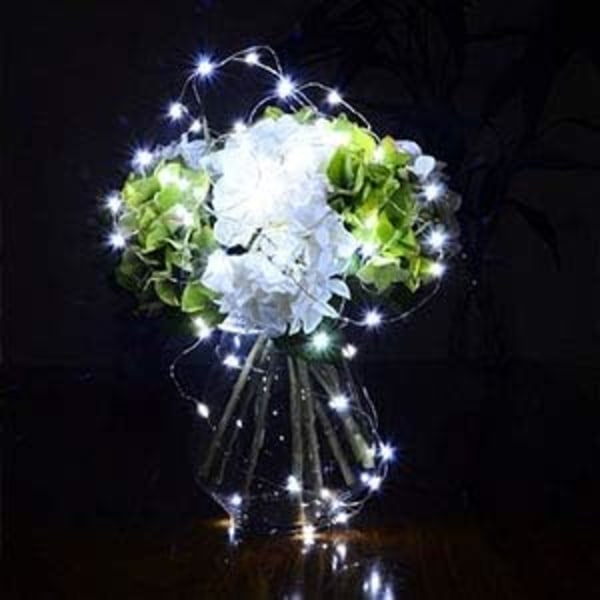 Vattentäta LED-slingor, 16,4 Ft/50 LEDs Fairy String Lights Starry, Batteridrivna String Lights för inomhus- och utomhusdekoration Bröllopshem