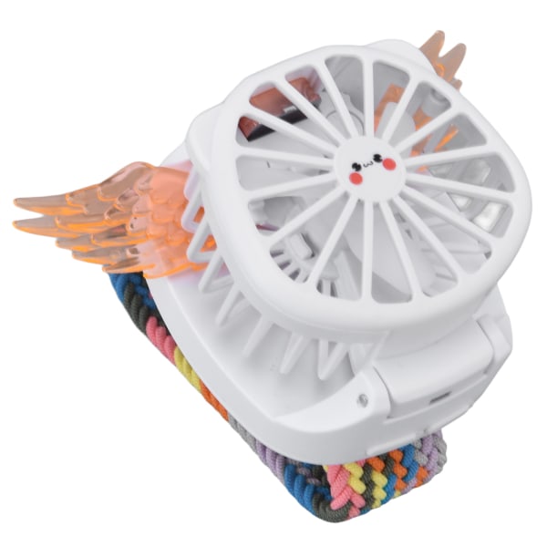 Mini Watch Fan Angel Wing Design USB Laddning Trådlös Flätad