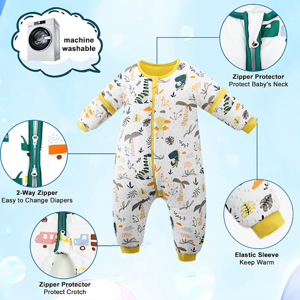 Barnens varma sovsäck, baby sparkfri täcke sovsäck