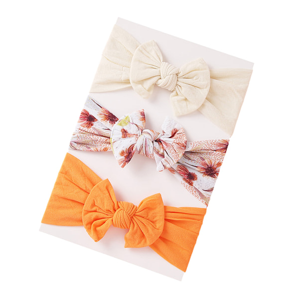 3 st Baby Hårband Turban Knuten, Flickors Hårband för Nyfödda, Småbarn och Barn