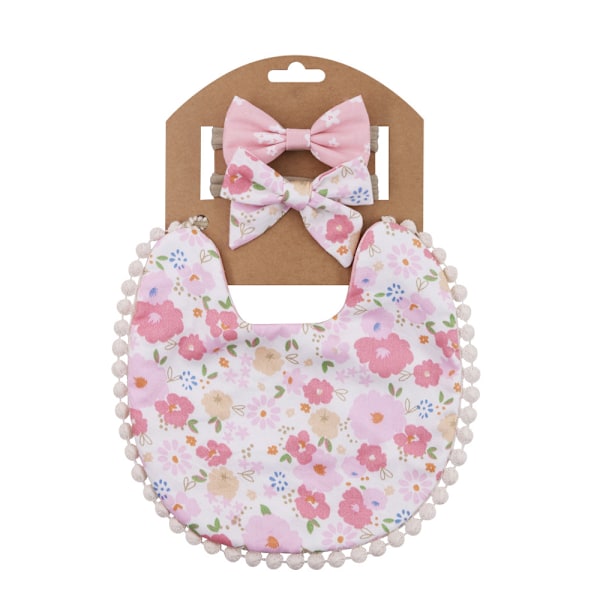 Tyttöjen vauvan liinat, kääntyneet boho-tyyliset, kaksoiskerroksiset puuvillaiset sylki-liinat nylon-päänpantasetti
