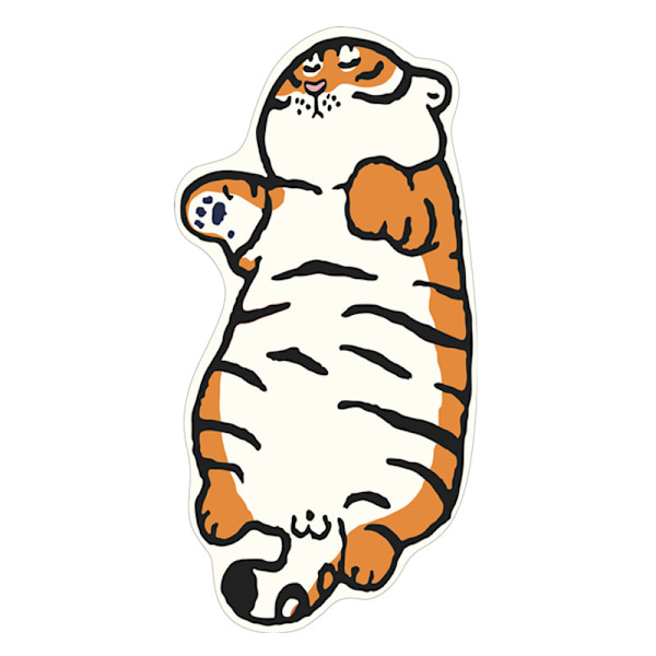 Mattan söt tecknad tiger mönster mjuk halkfri hem